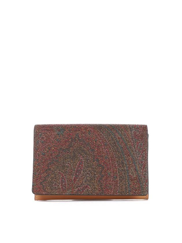 Paisley Card Wallet Brown - ETRO - BALAAN 1