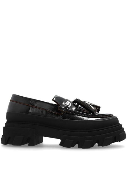 Tassel Detail Loafers Black - GANNI - BALAAN 2