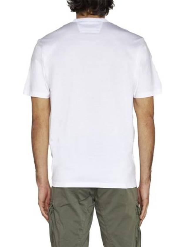 Metropolis Center Logo Short Sleeve T-Shirt White - CP COMPANY - BALAAN 5