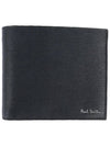 Logo Two-Tone Leather Wallet Black - PAUL SMITH - BALAAN 2