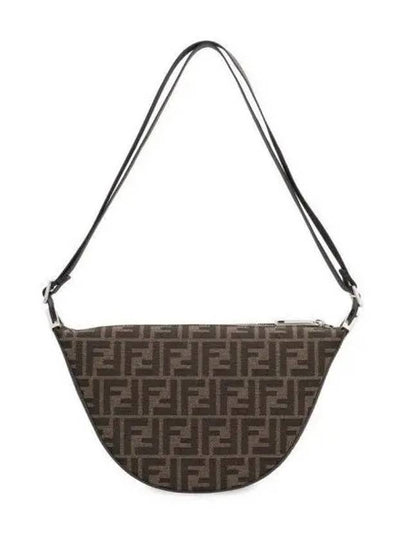 Melon FF Jacquard Small Shoulder Bag Brown - FENDI - BALAAN 2