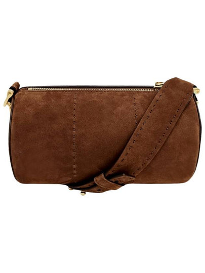 Logo Buckle Suede Cross Bag Brown - MAX MARA - BALAAN 2