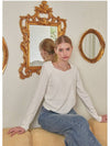 Women Ivy Heartneck Long Sleeve T-Shirt Ivory - MICANE - BALAAN 4