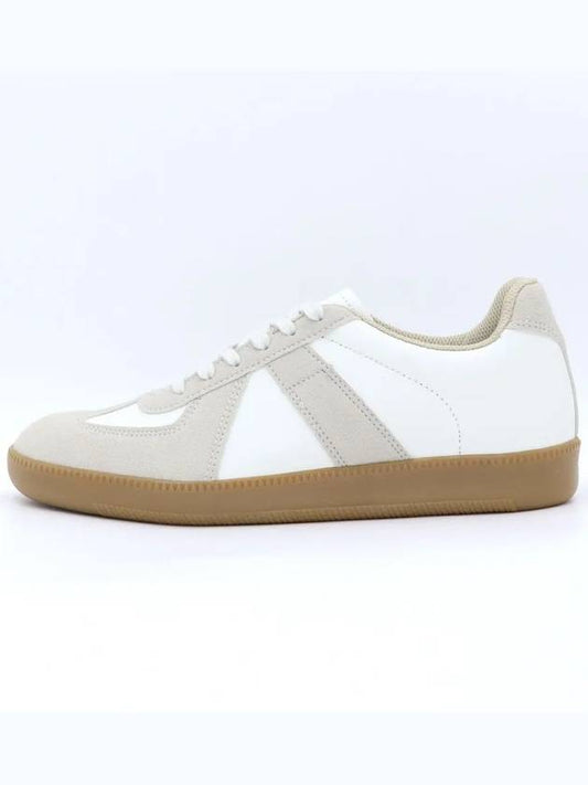 Chels Unisex Height 5cm Artificial Leather German Army Sneakers Ivory - SUPENER - BALAAN 2