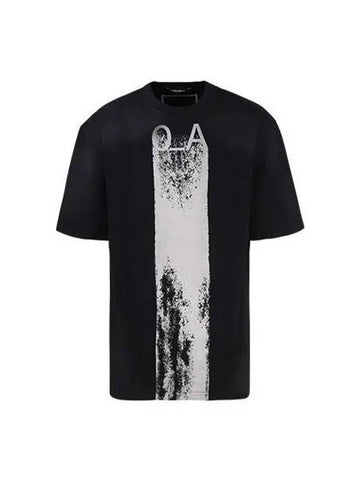 T Shirt Plaster Cotton Short Sleeve Black - A-COLD-WALL - BALAAN 1