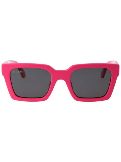 logo print square frame sunglasses pink - OFF WHITE - BALAAN 2