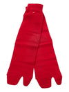 Tabi Ribbed Wool Blend Socks Red - MAISON MARGIELA - BALAAN 4