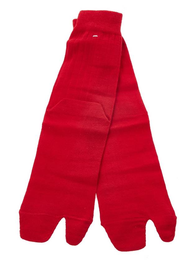 Tabi Wool Blend Socks Red - MAISON MARGIELA - BALAAN.