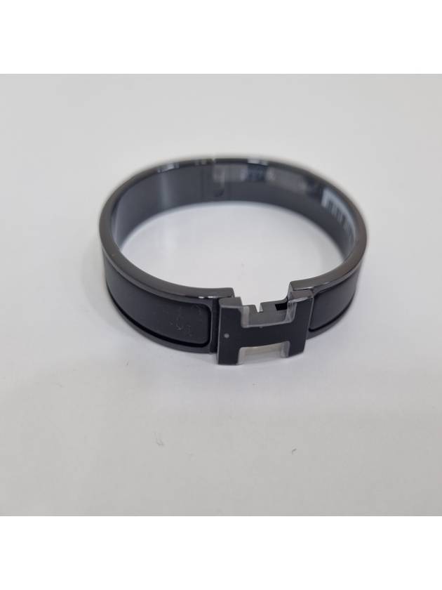 Clic HH So Bracelet Black - HERMES - BALAAN 2