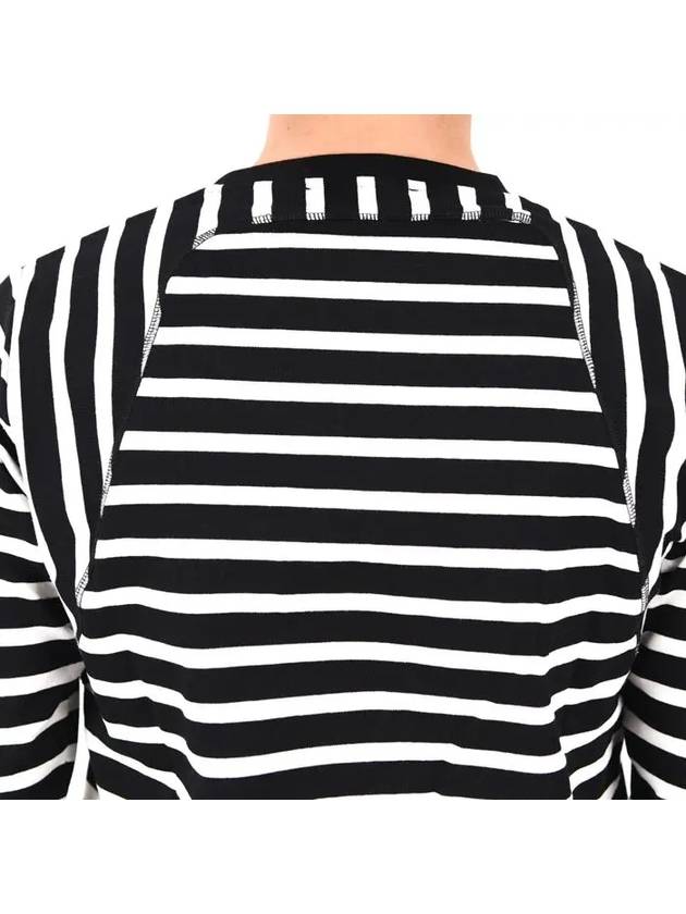 Stripe Long Sleeve T-Shirt Black - ALEXANDER MCQUEEN - BALAAN 5