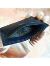 Citizen Twill Silkin Card Holder Evercolor Blue Pattern Berthe Moyenne Blue Sapphire - HERMES - BALAAN 4