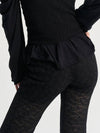 Lace Semi Boots Cut Pants Black - SORRY TOO MUCH LOVE - BALAAN 5