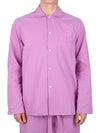 Poplin Long Sleeve Shirt Purple Pink - TEKLA - 3