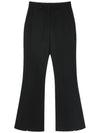 CICA Wool Back Slit Secret Banding Bootcut Slacks Pants Black CICA06BK - RAMUSTUDIO - BALAAN 1