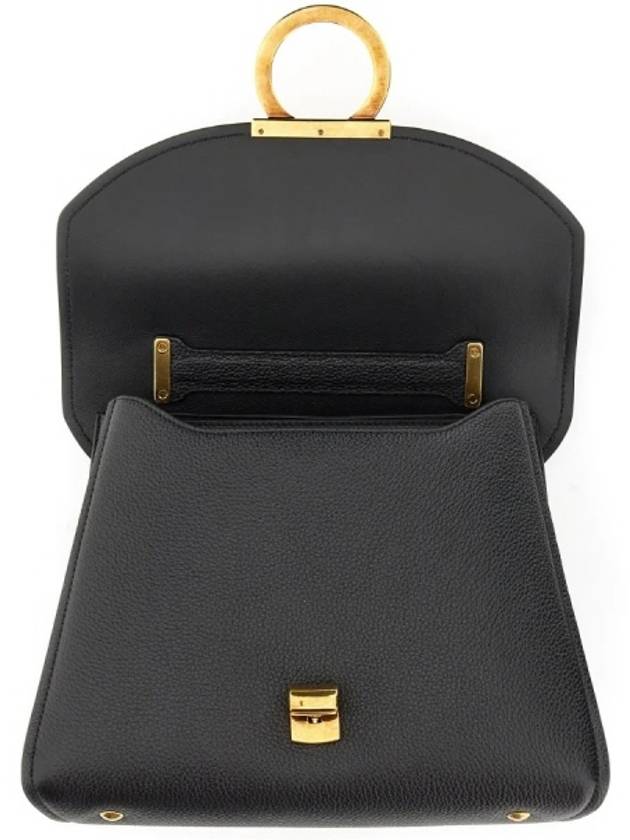 Gancini Small Tote Bag Black - SALVATORE FERRAGAMO - BALAAN 5