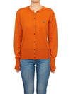 Bea Logo Wool Cardigan Orange - VIVIENNE WESTWOOD - BALAAN 2