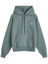 Logo Print Hoodie Green - AMI - BALAAN 2