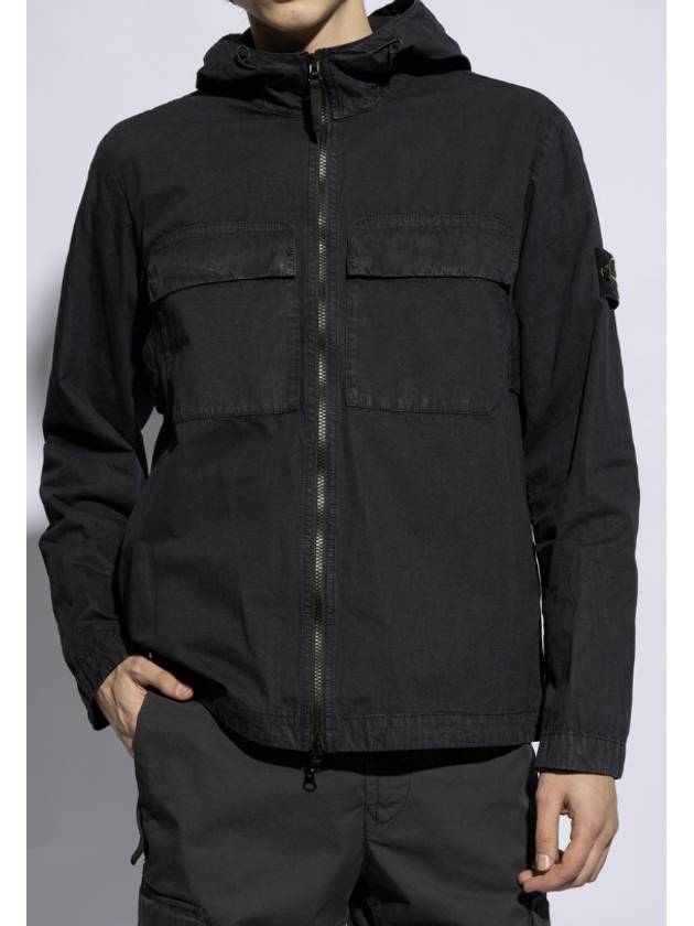 Wappen Old Effect Hooded Jacket Navy - STONE ISLAND - BALAAN 4