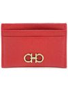 Gancini Card Wallet Lipstick Red - SALVATORE FERRAGAMO - BALAAN 2