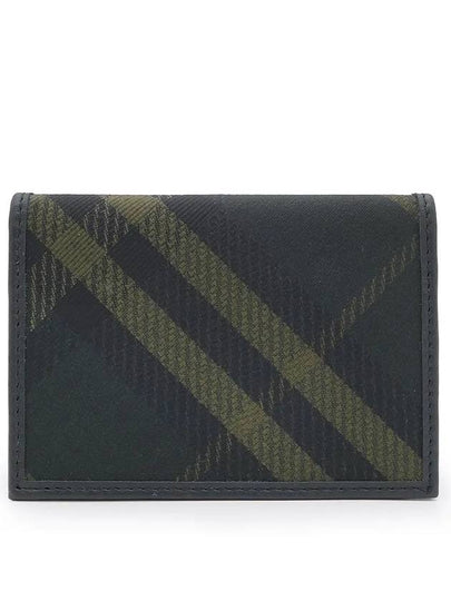 Check Leather Card Wallet Black - BURBERRY - BALAAN 2