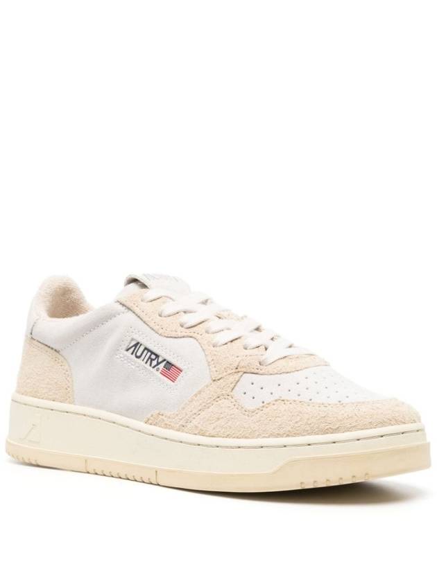 Medalist Logo Patch Low-Top Sneakers Beige - AUTRY - BALAAN 5