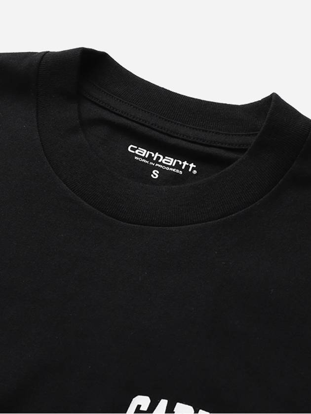 University Script Short Sleeve T-Shirt Black - CARHARTT WIP - BALAAN 5