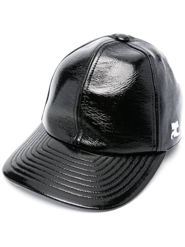 Signature Reedition Vinyl Ball Cap Black - COURREGES - BALAAN 2