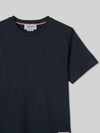 Men's Center Back Striped Short Sleeve T-Shirt Navy - THOM BROWNE - BALAAN 4