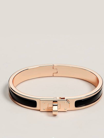 Mini Clic Kelly Bracelet Gold Black - HERMES - BALAAN 2