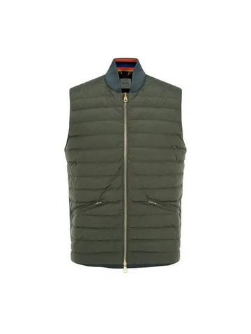 Back knit zip up down vest Fatigue 270816 - PAUL SMITH - BALAAN 1