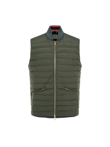 Back knit zip up down vest Fatigue 270816 - PAUL SMITH - BALAAN 1