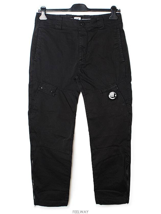 CP Company Zipper Cargo Pants Black 12CMPA061A Size 50 - CP COMPANY - BALAAN 1