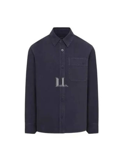 Basile Brodee Long Sleeve Shirt Navy - A.P.C. - BALAAN 2