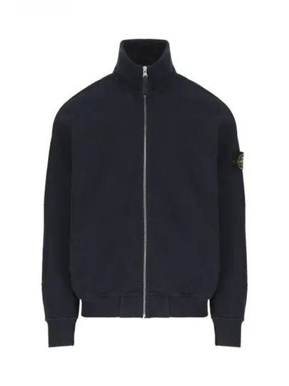 Old Effect Fleece Zip-Up Jacket Navy - STONE ISLAND - BALAAN 2