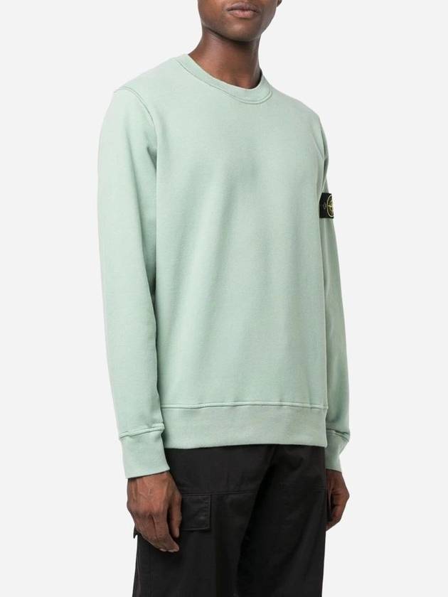 Wappen Patch Crew Neck Sweatshirt Mint - STONE ISLAND - BALAAN 5