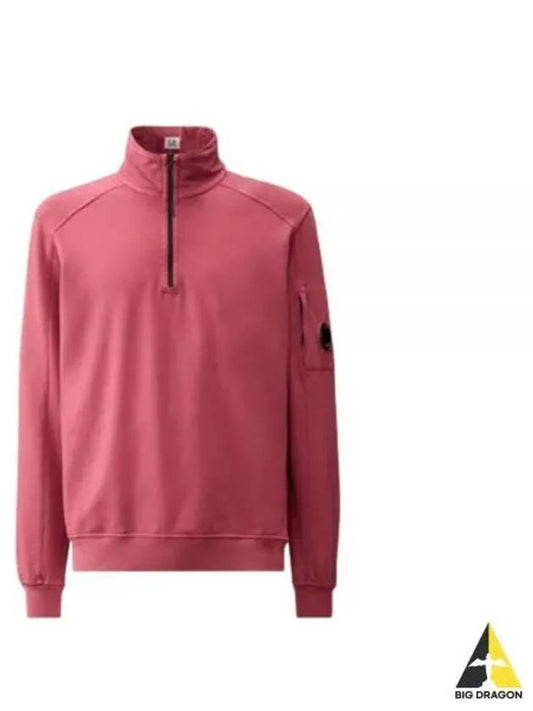 CP Company Light Fleece Zipped Sweatshirt 16CMSS035A 002246G 577 Half Zip up - CP COMPANY - BALAAN 1