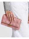 Miss Cannage Lambskin Mini Bag Antique Pink - DIOR - BALAAN 3