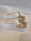 Larry Leather Low Top Sneakers White - ALEXANDER MCQUEEN - BALAAN 8