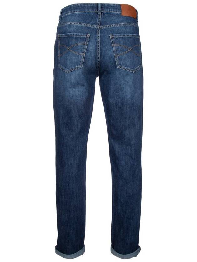 Mid-Rise Slim Jeans Blue - BRUNELLO CUCINELLI - BALAAN 3