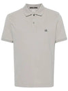 Stretch Piquet Regular Polo Shirt Grey - CP COMPANY - BALAAN 2