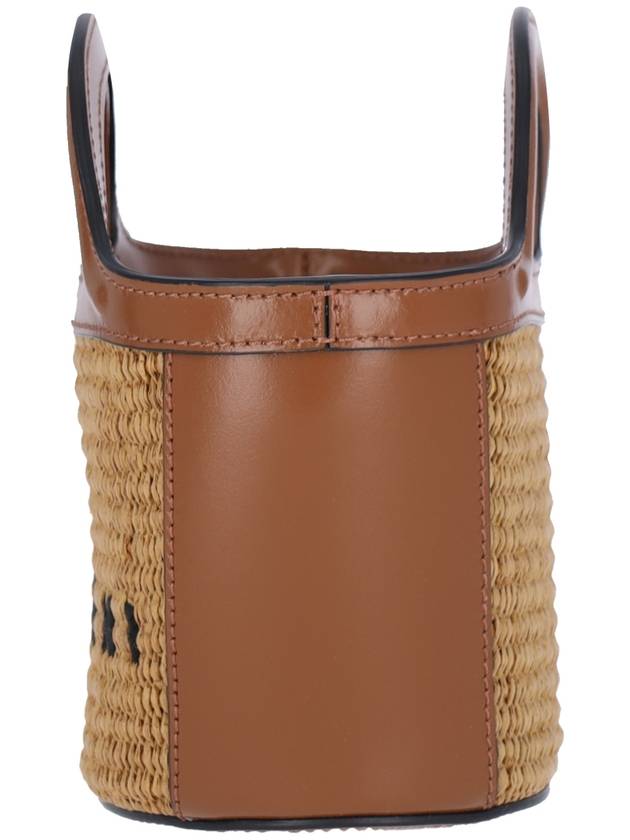 Rattan Micro Tropicalia Cross Bag Brown - MARNI - BALAAN 6