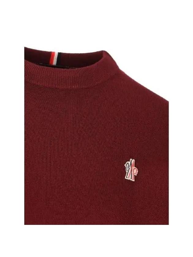 Men s Knitwear Grenoble Logo Patch Knit M9C00005 M1122464 - MONCLER - BALAAN 3