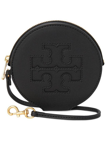 Ella Round Card Wallet Black - TORY BURCH - BALAAN 2