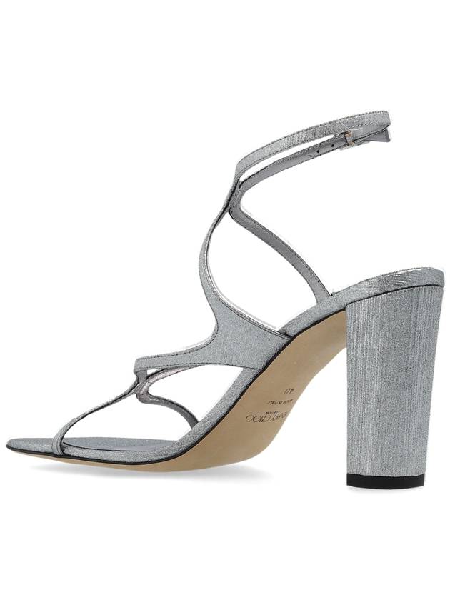 Jimmy Choo Azie High-heeled Sandals, Women's, Silver - JIMMY CHOO - BALAAN 5