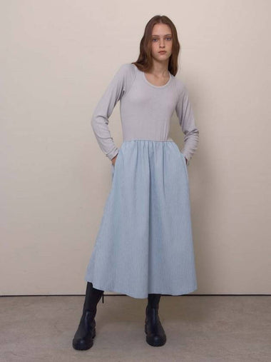 RTRC unique Unneck dress greyish blue - KILHOUETTE - BALAAN 1