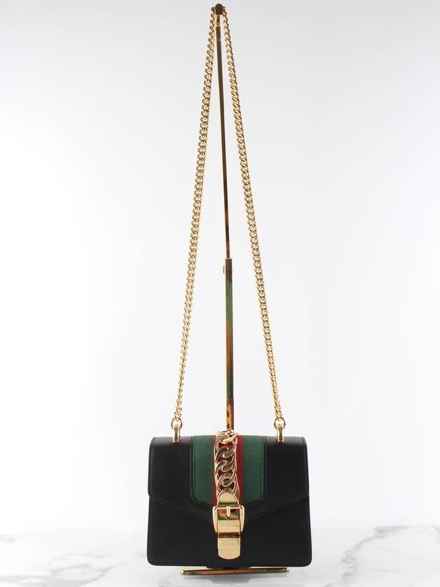 Sylvie leather ribbon shoulder bag - GUCCI - BALAAN 1