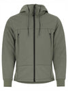 Men's Shell R Goggles Hooded Jacket Storm Gray - CP COMPANY - BALAAN.