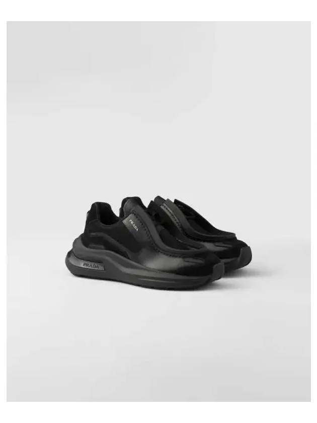 System Panel Low-Top Sneakers Black - PRADA - BALAAN 2