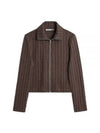 24 ss Slim Zipper Cardigan W2246SI Indulgent Choco Cable Jacquard B0111082201 - OUR LEGACY - BALAAN 2