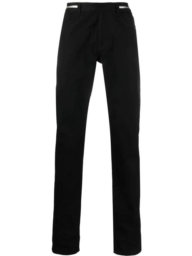 Women's 4G Detail Straight Jeans Black - GIVENCHY - BALAAN 1